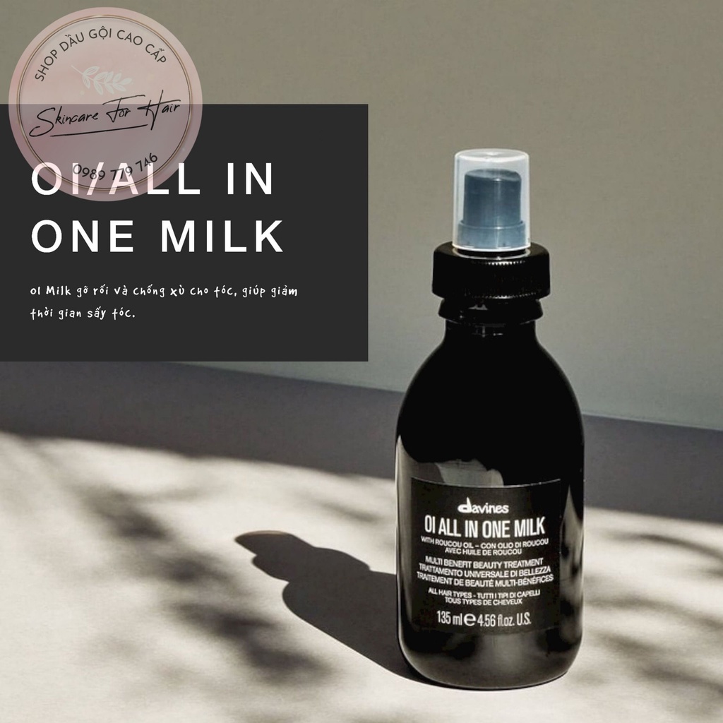 Dưỡng tóc đa năng Davines All In One Milk dung tích 135ml dành cho mọi loại tóc