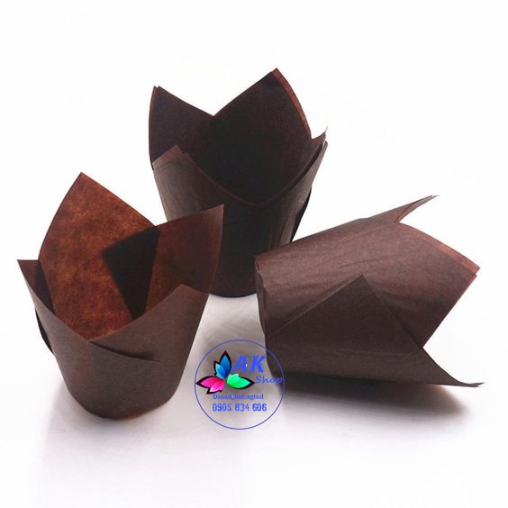 2400.090 SET 50 KHUÔN BÁNH CUPCAKE TULIP