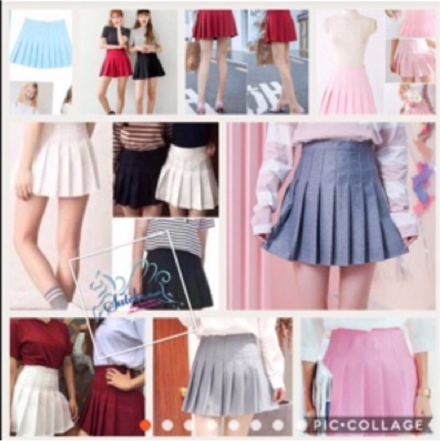 🌙 Chân váy ngắn thủy thủ Tennis xếp li Kaki lưng cao có quần trong các Ulzzang các loại | BigBuy360 - bigbuy360.vn