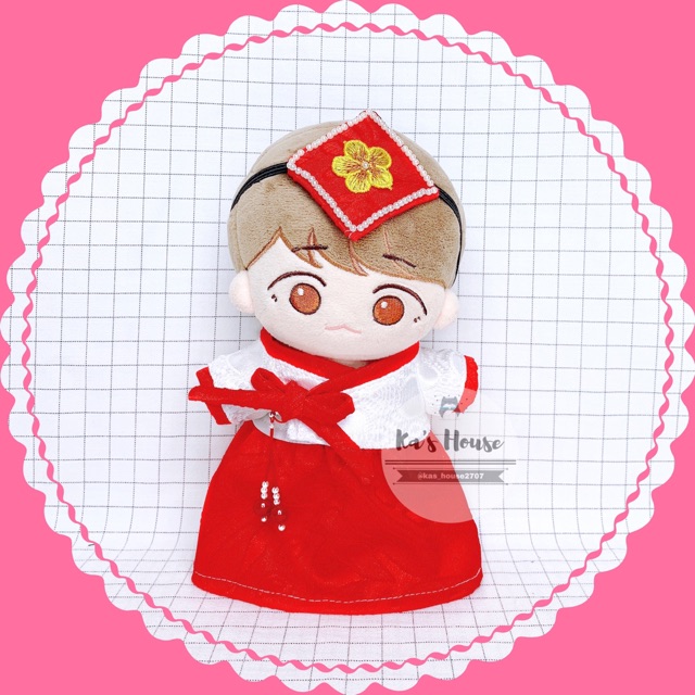 {15cm-20cm} CÓ SẴN - Hanbok cho nữ cho bé doll, outfit doll, outfti cho doll