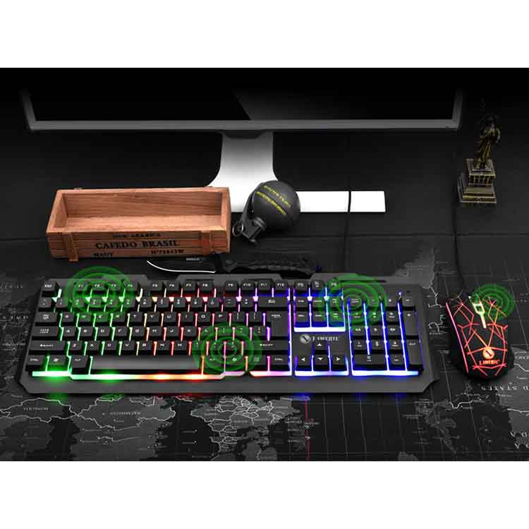 Bàn phím giả cơ và chuột máy tính K20 màu ĐEN,TRẮNG dành cho gaming, văn phòng, laptop, bởi sự hiện đại và chất lượng.