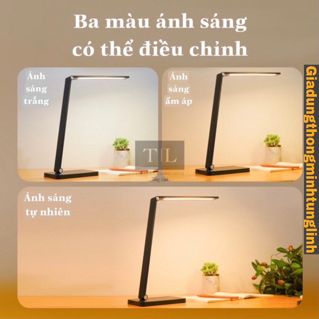 (Combo 3 sản phẩm) Đèn học cảm ứng, kệ Ipad và giá đỡ laptop Z - tiết kiệm năng lượng 5 chế độ đèn giúp bảo vệ mắt