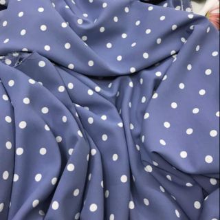 Vải bc chấm bi lụa cao cấp 2020