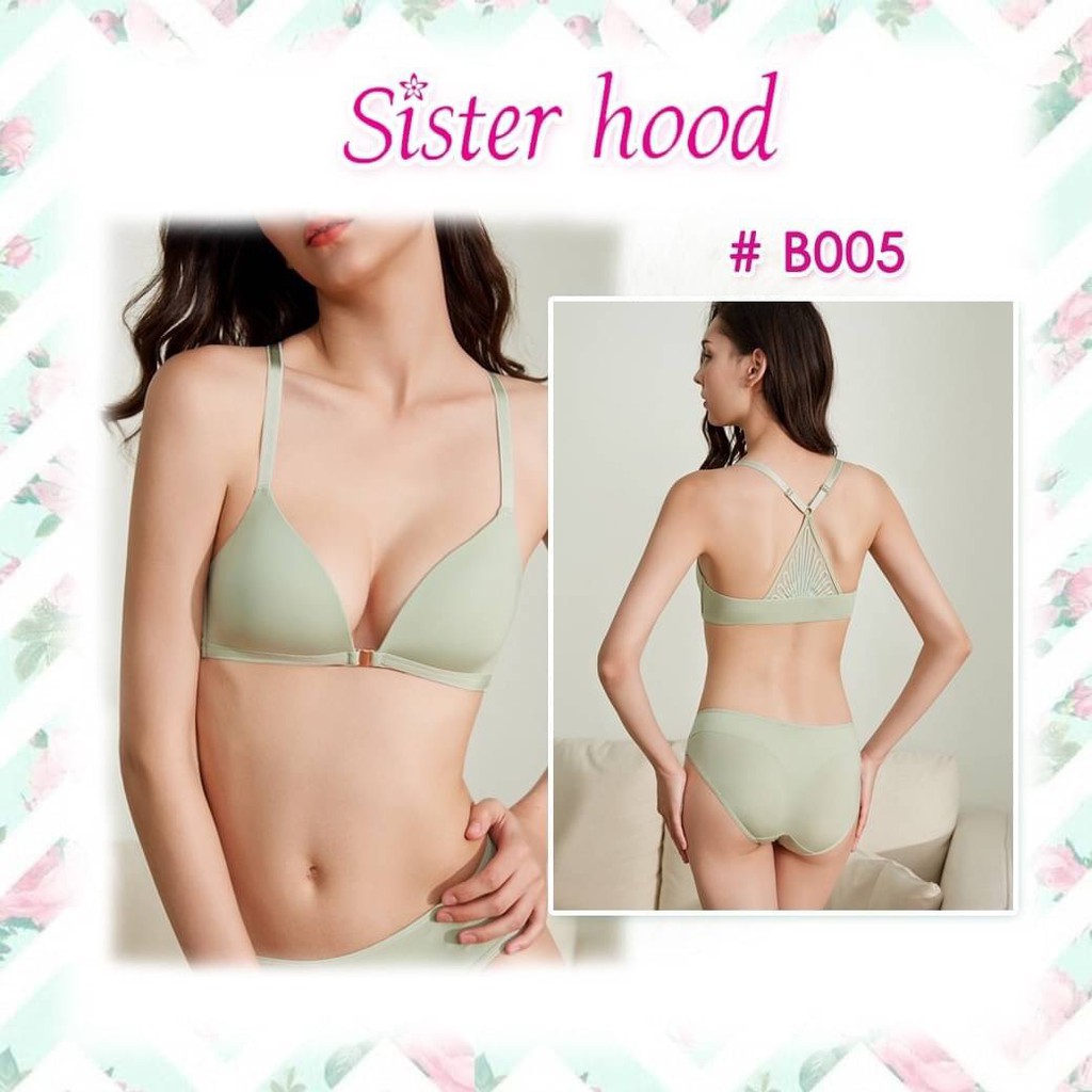 Áo lót cài trước không mút, áo ngực không gọng chất su Thái Lan Sister hood B005, Le Blur | BigBuy360 - bigbuy360.vn