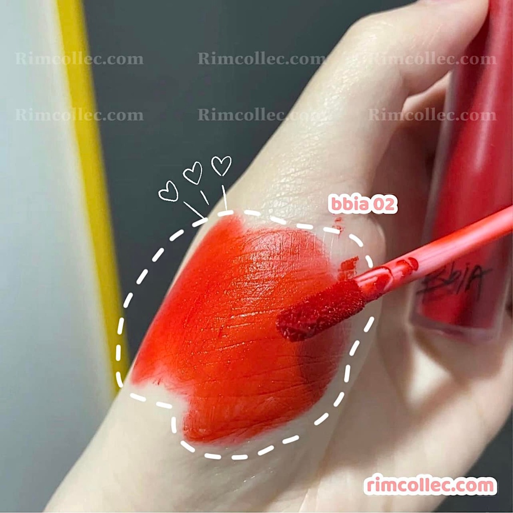 Son Bbia Dạng Kem Last Velvet Lip Tint 02 Đỏ Cam