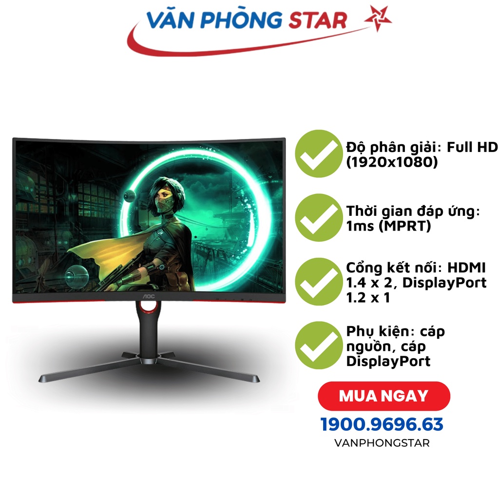 Màn hình AOC C27G3/74 chính hãng