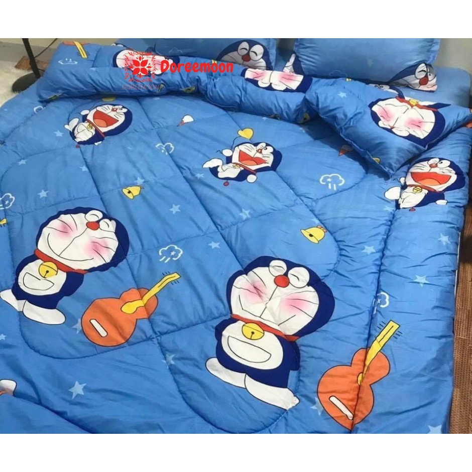 Chăn phao poly - Chăn phao trần bông có ruột - mẫu mới 2021 - Doreemoon