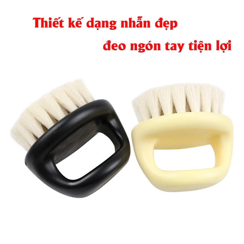 Chổi phủi tóc Barber chuyên fade thiết kế dạng nhẫn đẹp, nhỏ gọn tiện dụng dành cho thợ tóc