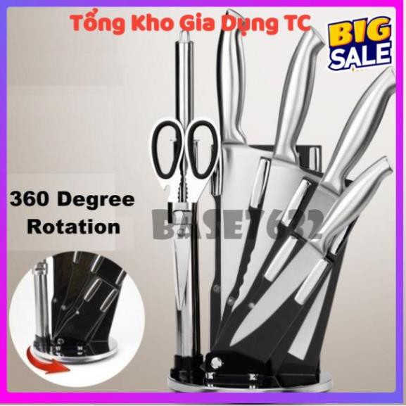 Bộ dao nhà bếp Nhật Bản 6 món chất liệu inox sắc bén chống rỉ an toàn cho sức khoẻ