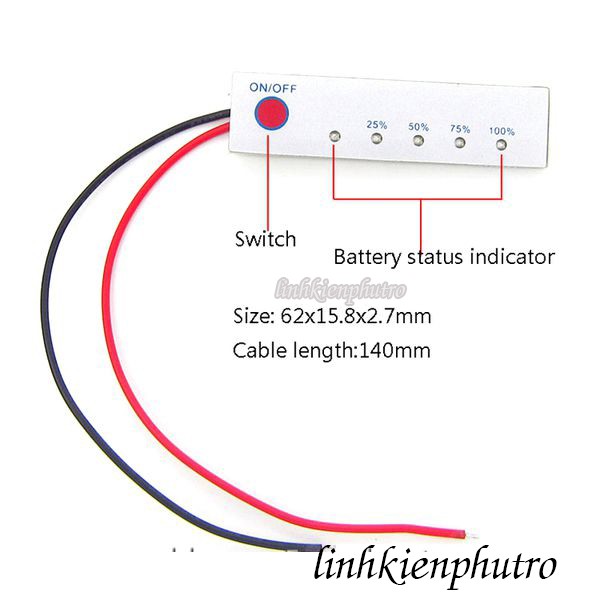 Mạch Báo Dung Lượng 3 Cell Pin