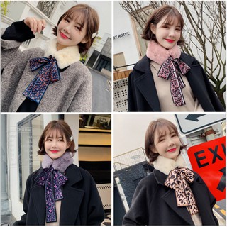 [Mã SKAMLTSM9 giảm 10% đơn 99K] KHĂN QUÀNG CỔ LÔNG THẮT NƠ HÀN QUỐC PK251