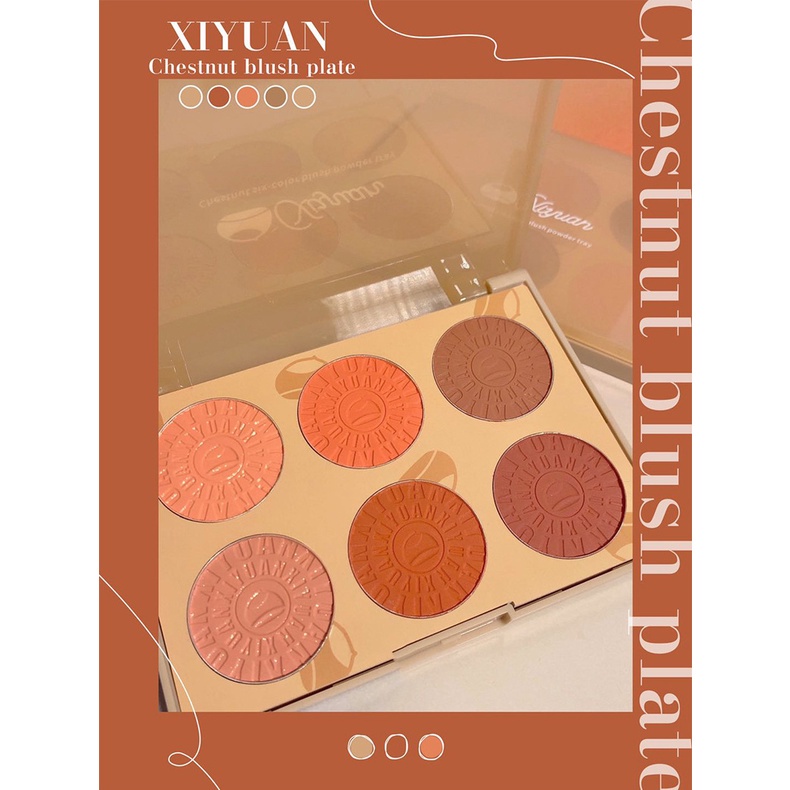 (Hàng Mới Về) Bảng Phấn Má Hồng Xiyuan1027 Màu Sắc Tự Nhiên | BigBuy360 - bigbuy360.vn