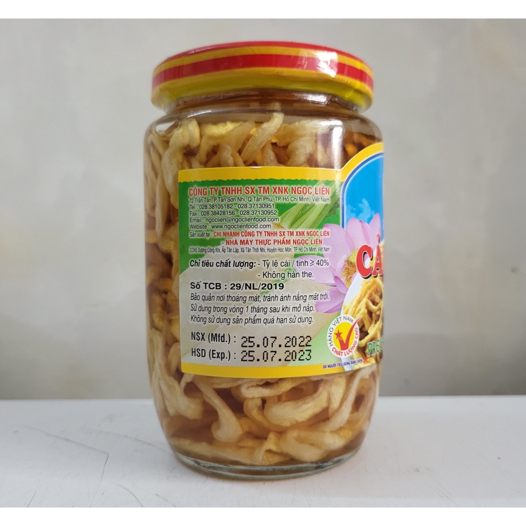[Lọ 430g] CẢI DẦM (Củ cải ngâm chua ngọt) [VN] NGỌC LIÊN Preserved Radish