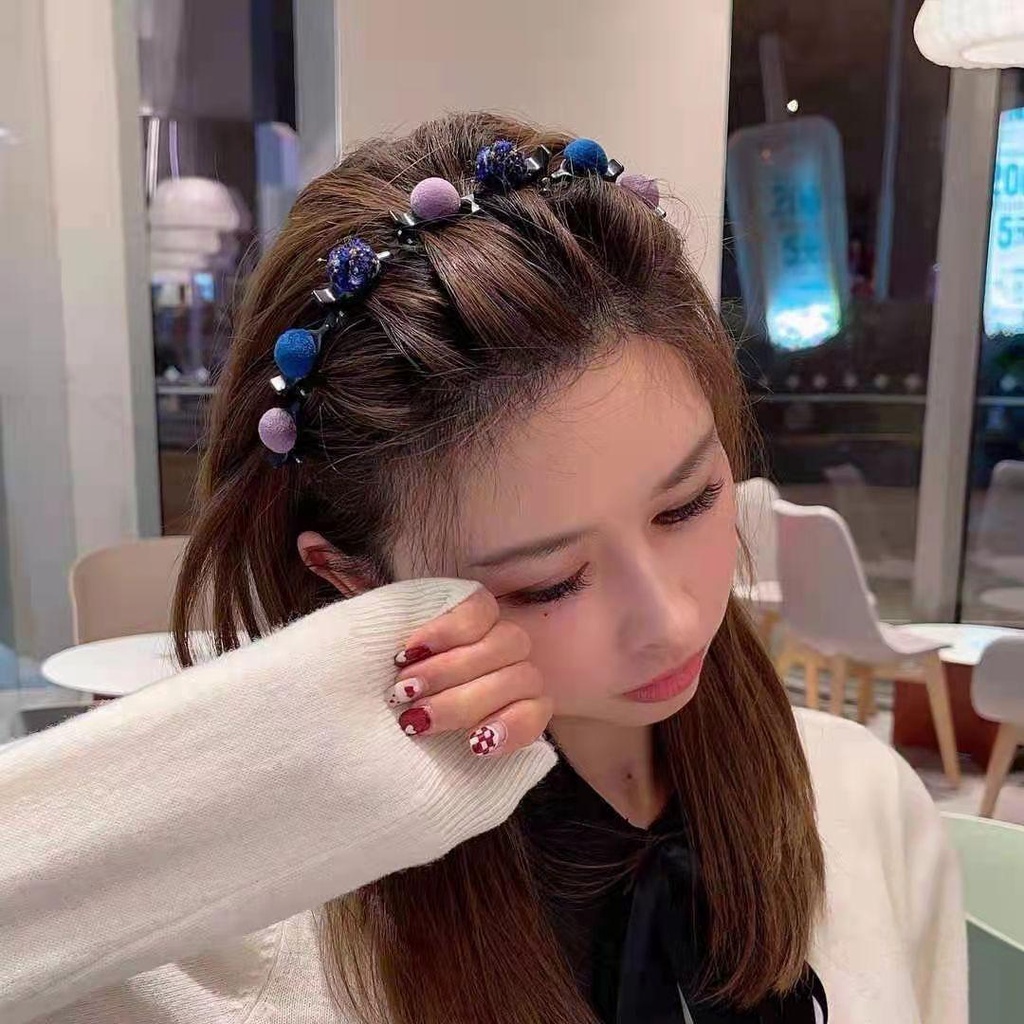 Băng Đô Cài Tóc Phong Cách Vintage Hai Mái Dành Cho Nữ