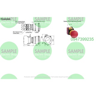 Dừng khẩn IDEC YW1B-V4E01R - Nút Dừng Khẩn Cấp Ф22 IDEC