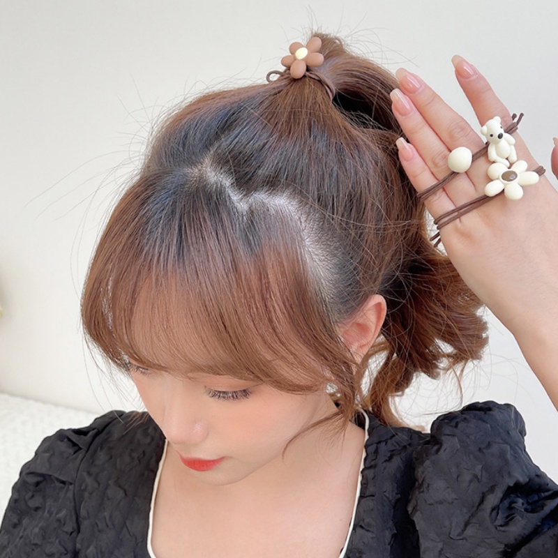 Dây cột tóc cao su co giãn hình chú gấu thời trang Hàn Quốc cho nữ