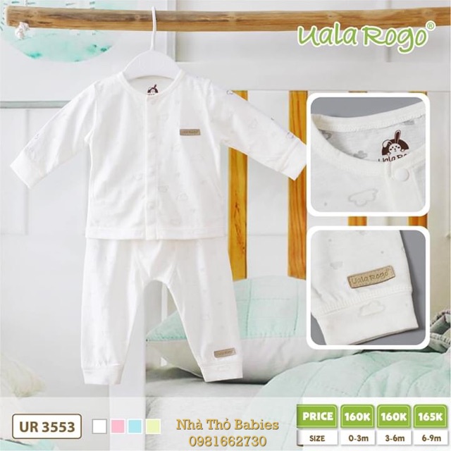 Bộ sơ sinh cài giữa 3553_Ualarogo