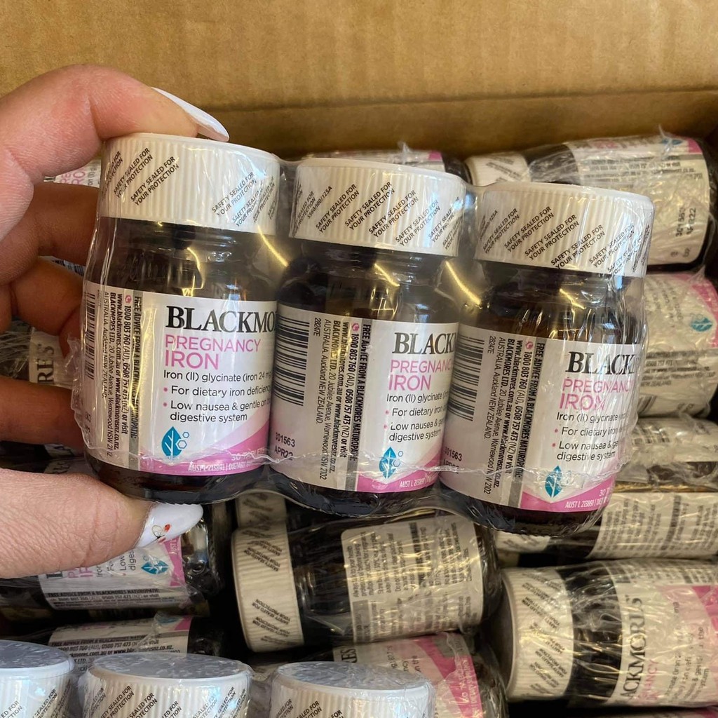 MẪU MỚI - Sắt Bầu Blackmores Úc - Sắt Blackmore Pregnancy Iron 30 Viên -