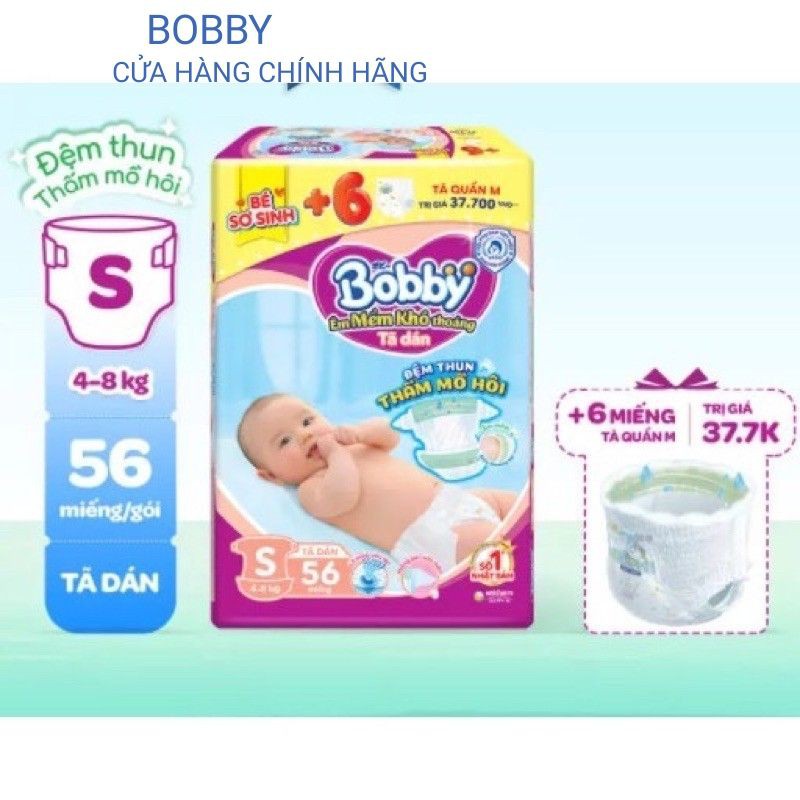 Tã dán Bobby S56 miếng