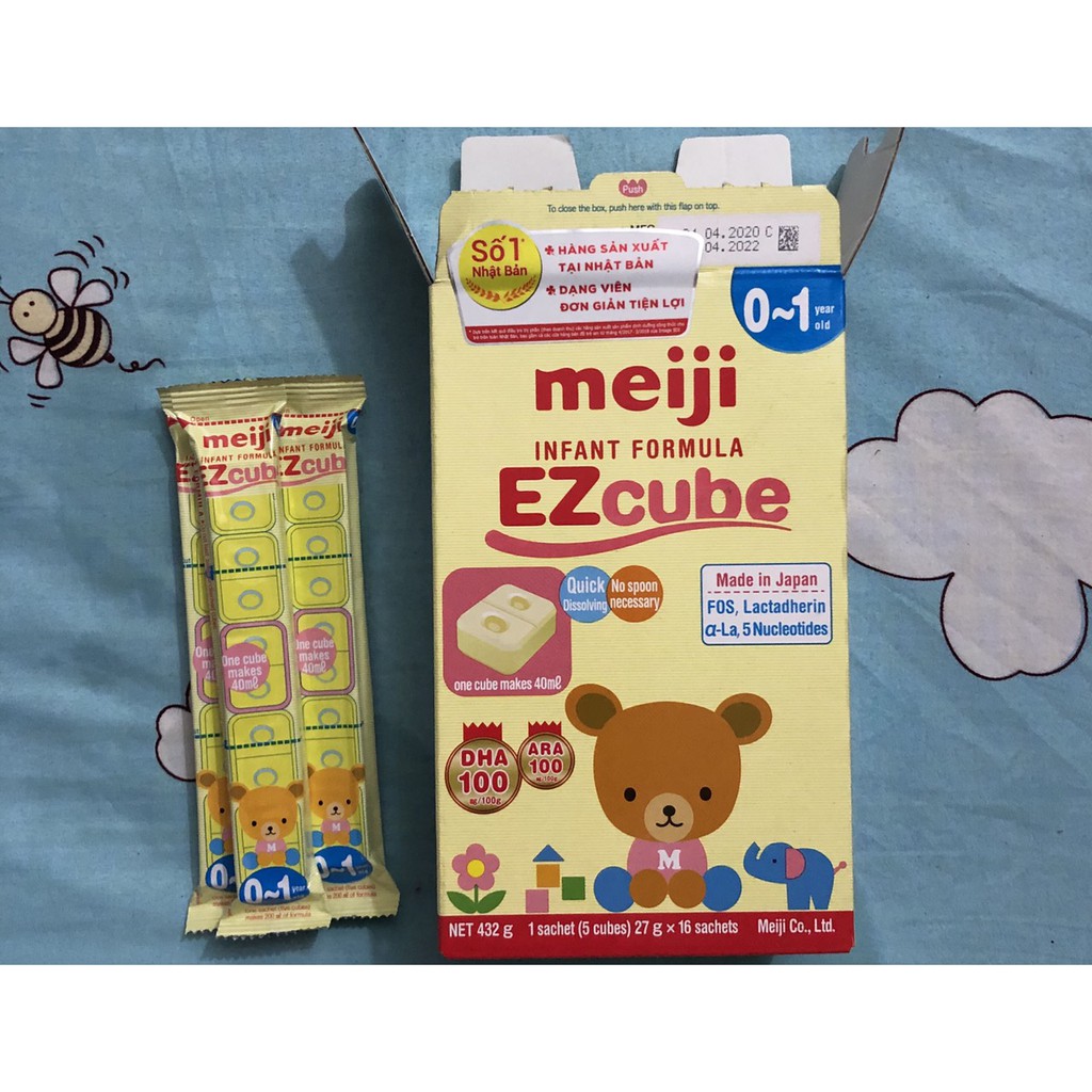 Sữa bột nhập khẩu Meiji dạng thanh số 0