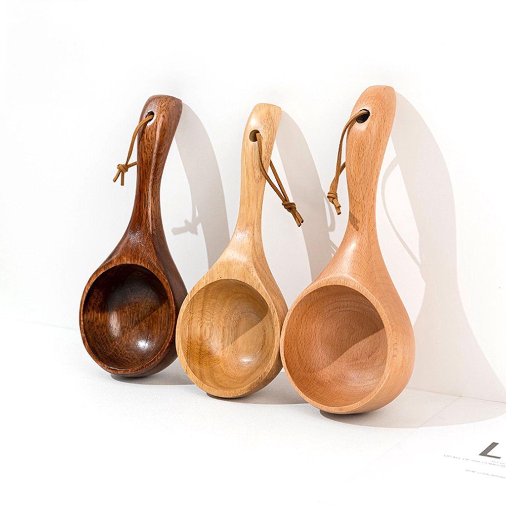 YIYU Ca Múc Nước Bằng Gỗ Đa Năng Tiện Dụng