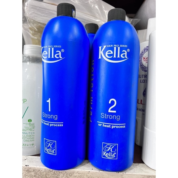 thuoc kem uấn  nóng , setting  kella 500ml và 1000ml*2 hấn mau quăn hương nhẹ  chuyên dành cho salonntoc không khô tóc