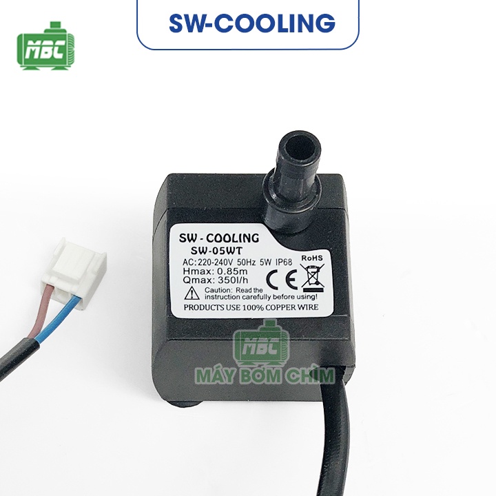 Máy bơm quạt hơi nước 5w | Dùng cho quạt DAIKIO, SUNHOUSE, MEDIA loại nhỏ | Máy bơm chìm