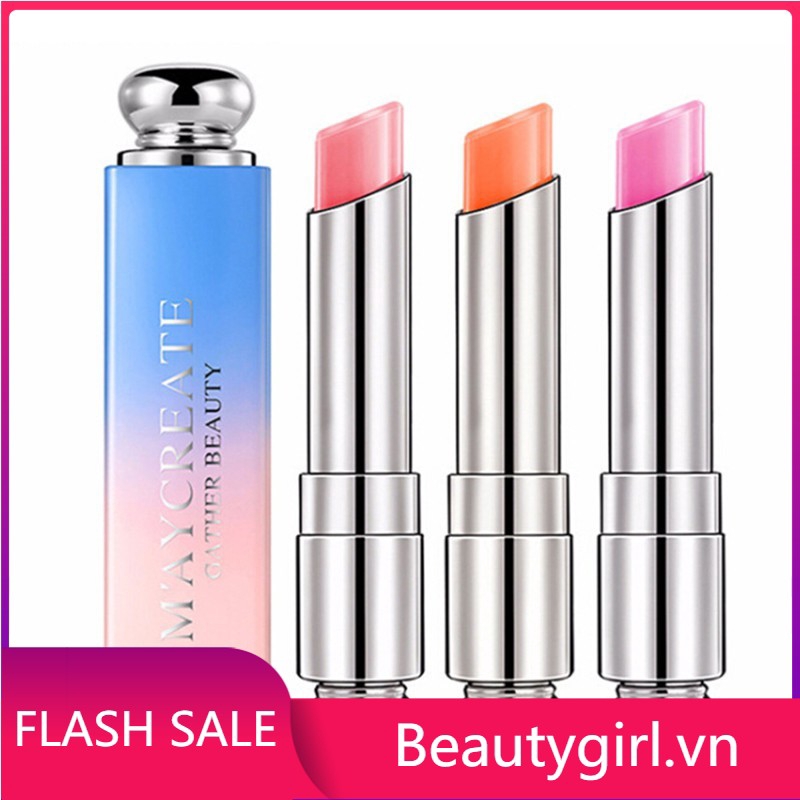 [Hàng mới về] Son dưỡng môi MAYCREATE đổi màu theo nhiệt độ