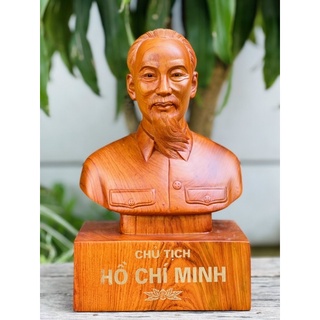 Tượng bác hồ. gỗ hương liền khối