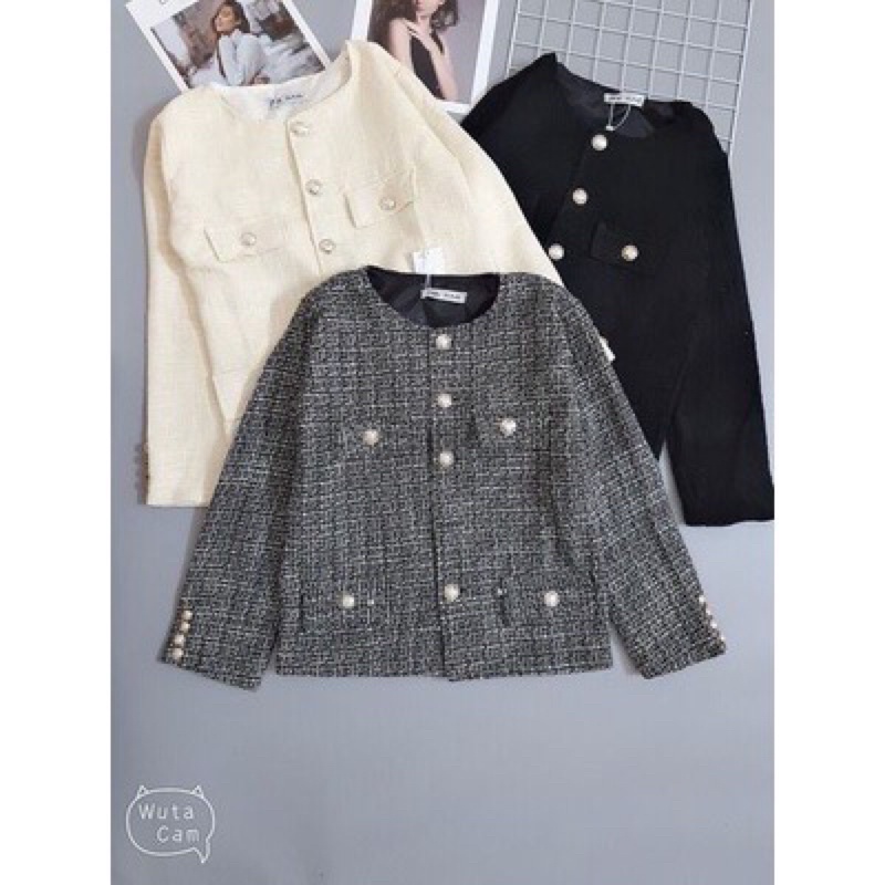 Áo dạ khuy tweed | BigBuy360 - bigbuy360.vn