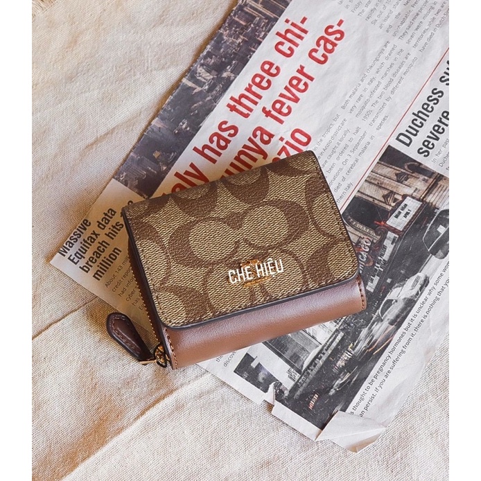 Ví gập Coach sale authentic ko box