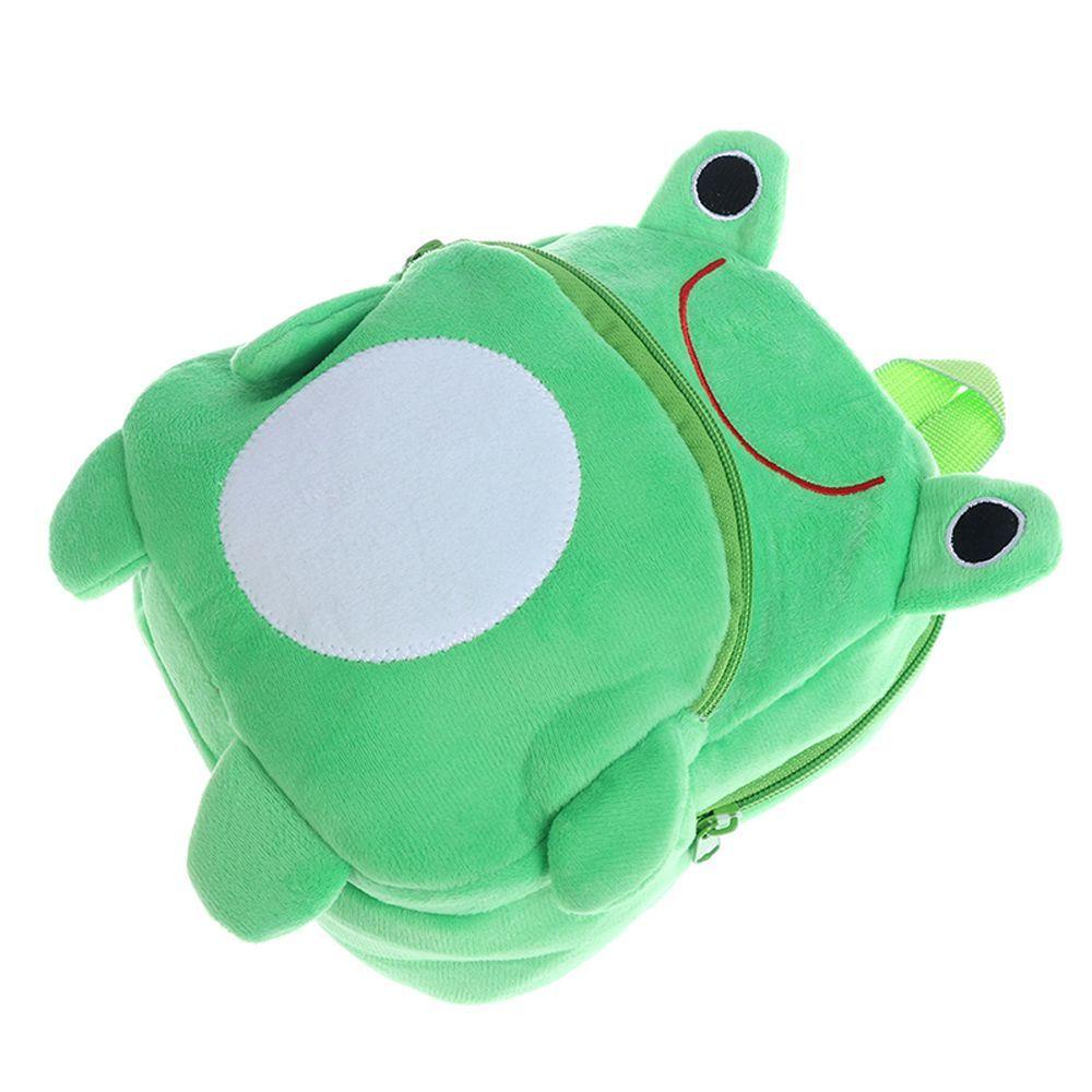 Ba Lô Lông Nhung Hình Ếch Hoạt Hình Mini Cho Trẻ Mẫu Giáo