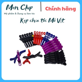 Kẹp chia tóc mỏ vịt cá sấu PKC bộ 6 cái