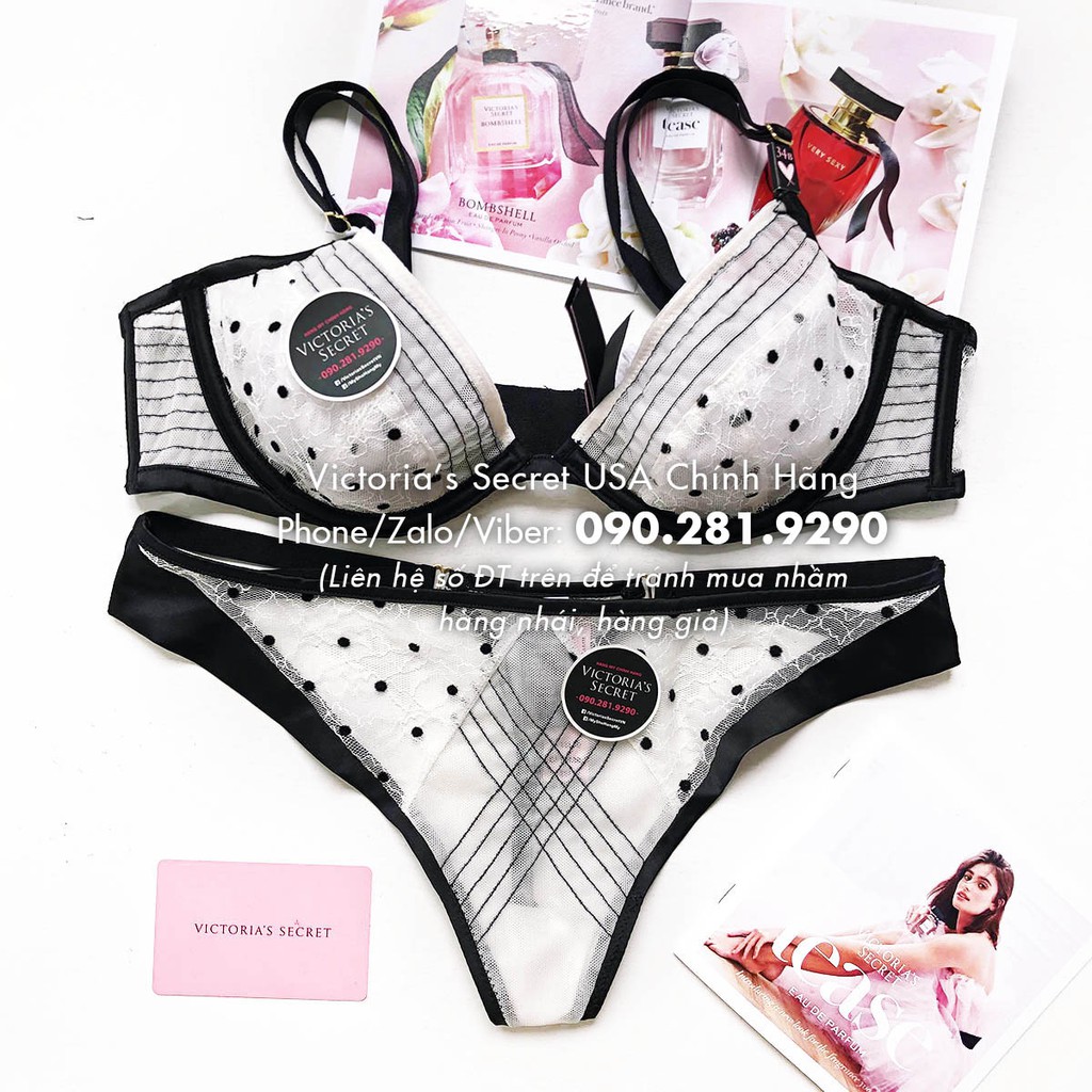 Vic USA 36B, B80 - Áo lót trắng phối ren sexy (136), không mút, Luxe Lingerie, Unlined Demi, Coconut - Victoria's Secret | BigBuy360 - bigbuy360.vn