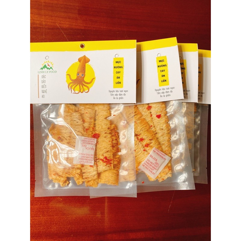 Mực cán nướng - Loại ít cay - Túi 35g - Đặc sản Cửa Lò Nghệ An