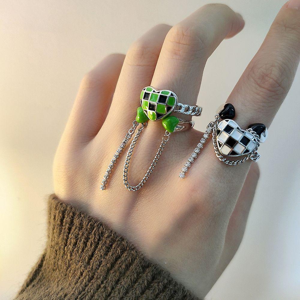 Nhẫn Hở Hình Trái Tim Sáng Tạo Có Thể Điều Chỉnh Cho Nữ