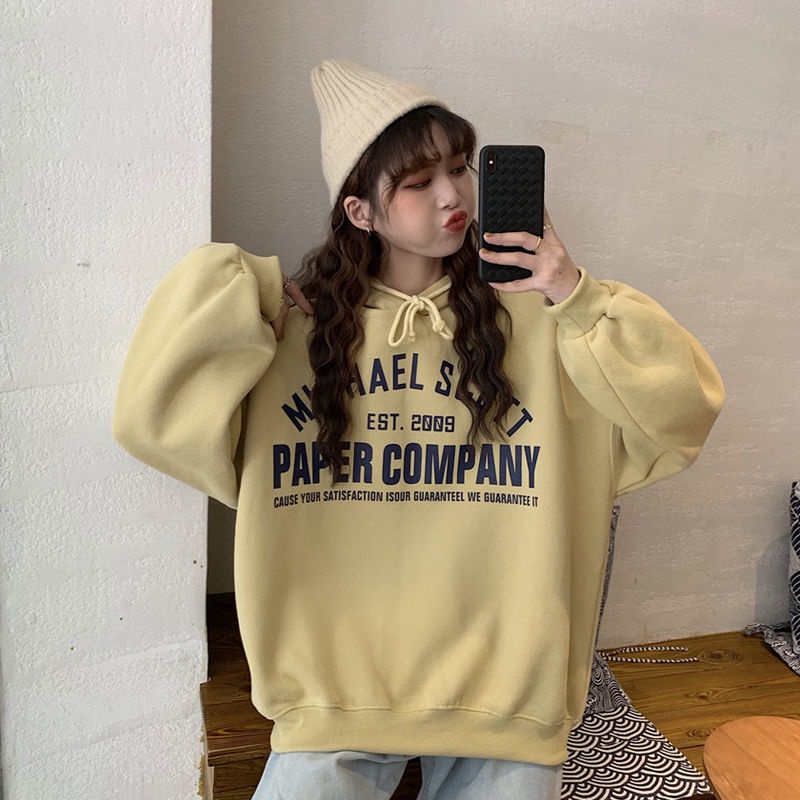 Áo Hoodie Nữ Tay Dài Dáng Rộng Thoải Mái Phong Cách Hàn Quốc Mới | BigBuy360 - bigbuy360.vn