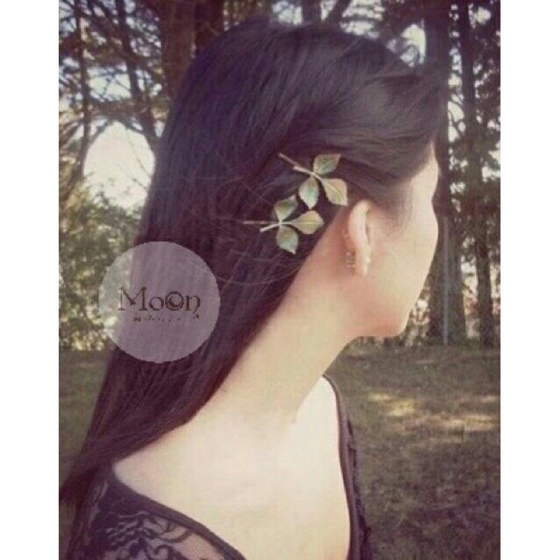 🎁HOT TREND 🎁KẸP TÓC NỮ HÌNH CHIẾC LÁ DỄ THƯƠNG
