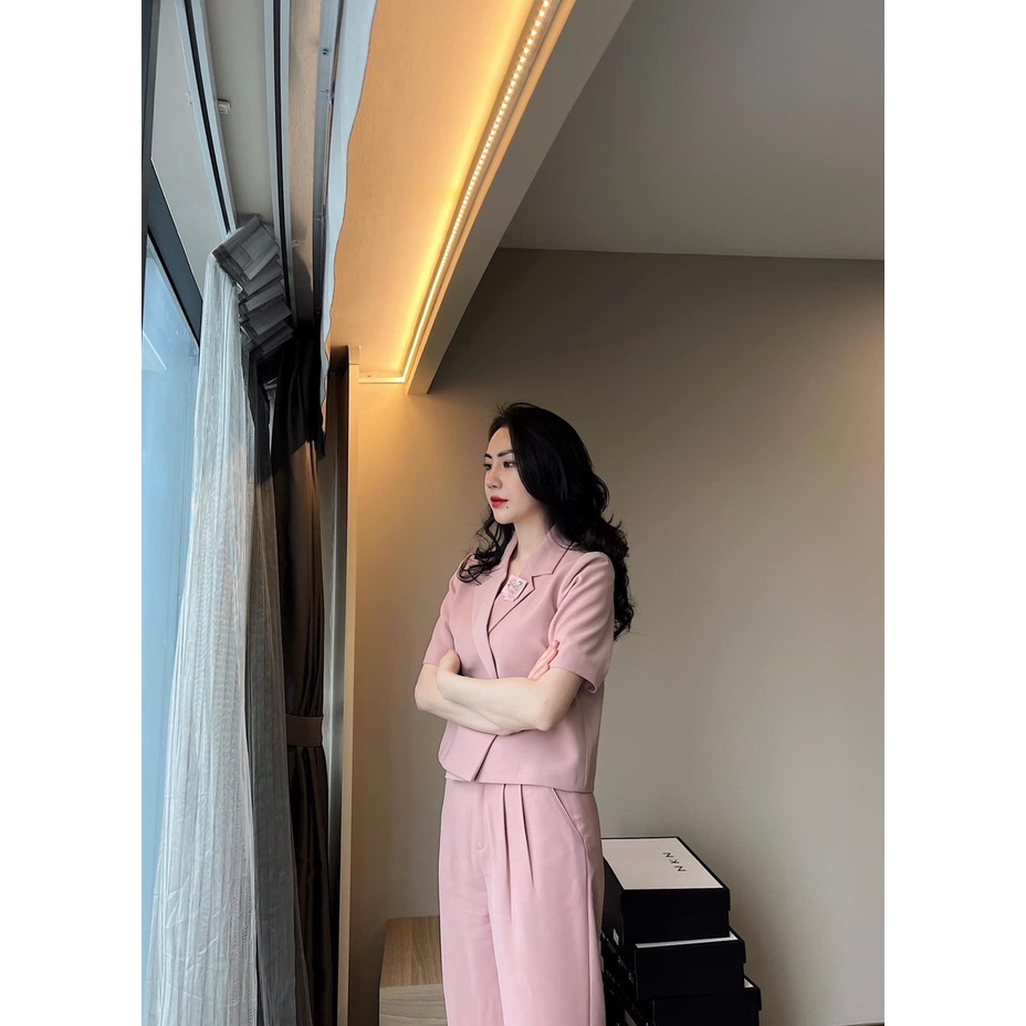 Áo Blazer Thiết Kế NKN Cameria Pink - Thời Trang Thiết Kế Cao Cấp