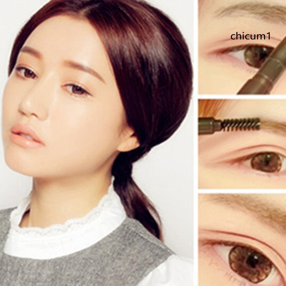 Chì Kẻ Mày Dạng Vặn Có Đầu Cọ Chải Trang Điểm Lông Mày Không Nhòe