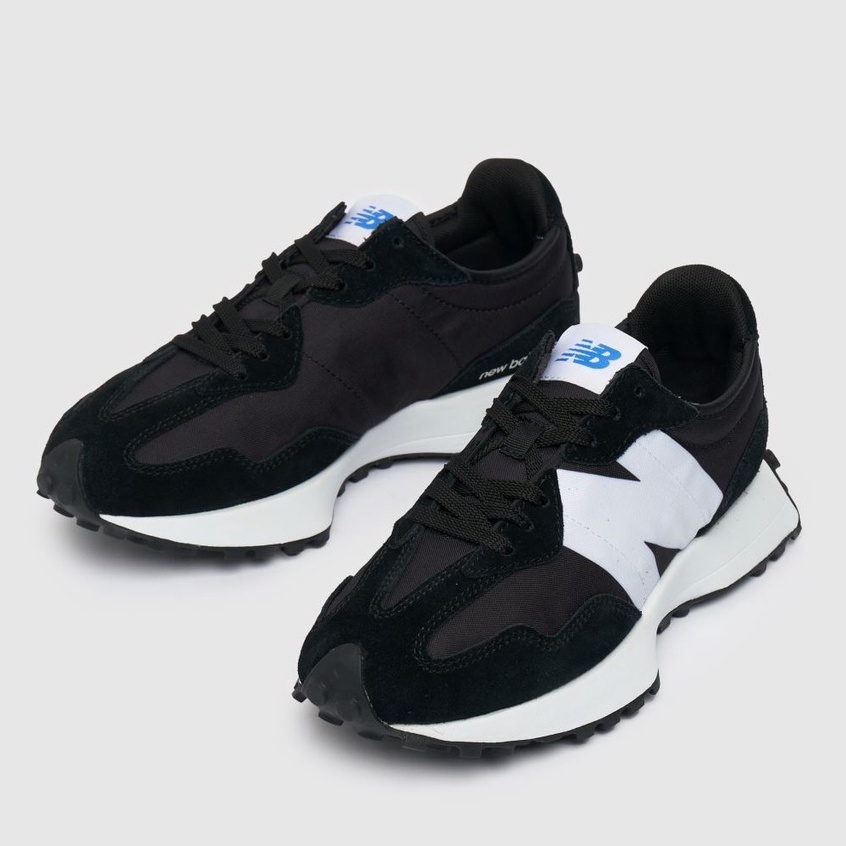 Giày Sneaker NB327 Black & White, Hot trend 2022, Hack chiều cao 5cm, Hàng SC, Bản Trung Quốc
