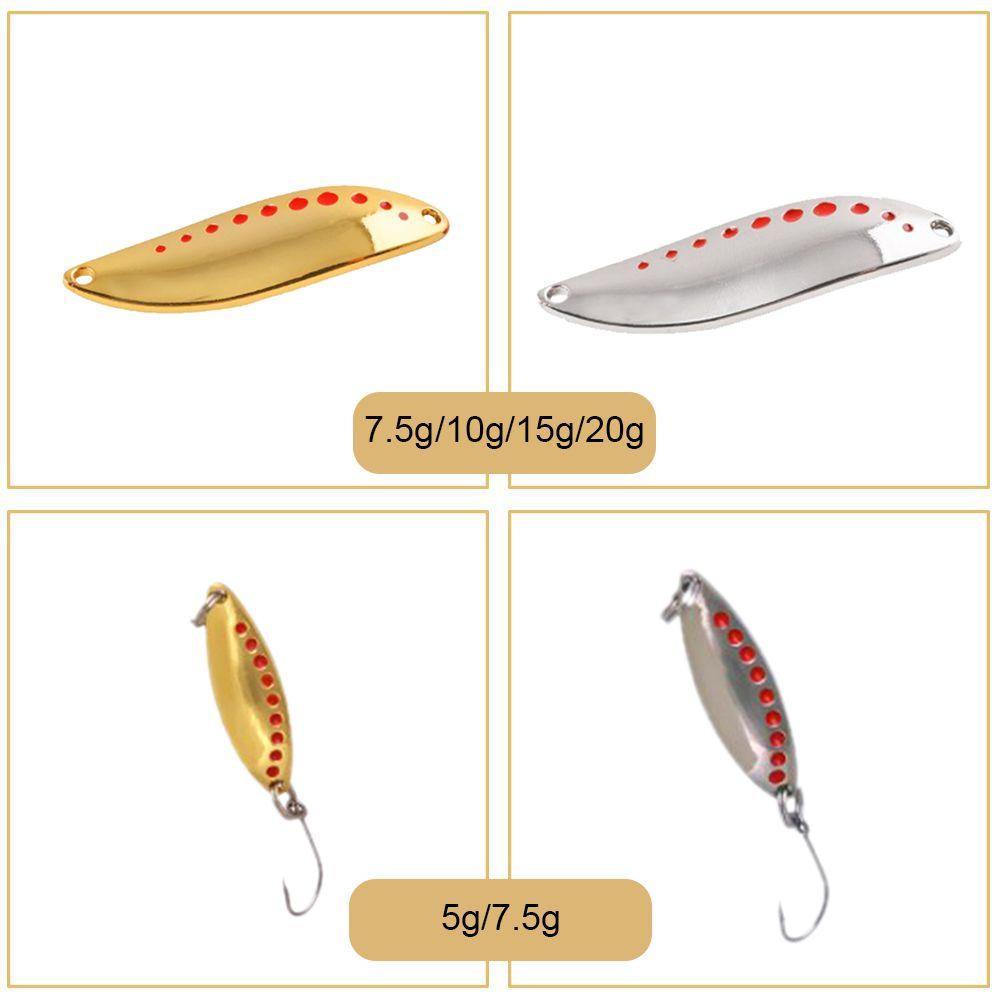 Mồi Câu Cá Giả 7.5g 10g 15g 20g Màu Đỏ Lấp Lánh