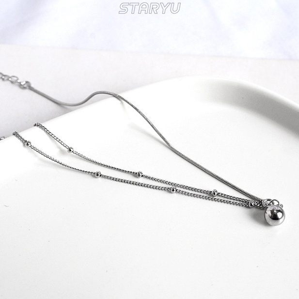 Vòng Tay Bạc 925 Xỏ Hạt Charm Hình Xương Rắn May Mắn Cho Nữ
