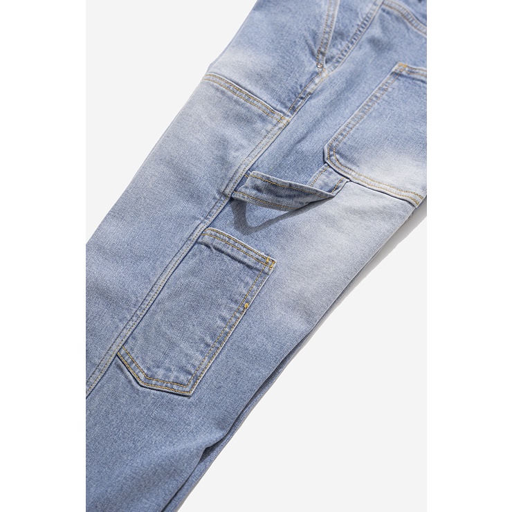 OWL BRAND® DOUBLE KNEE RELAX JEANS - Quần jean dài may đắp Màu Xanh - OWL010921 | BigBuy360 - bigbuy360.vn