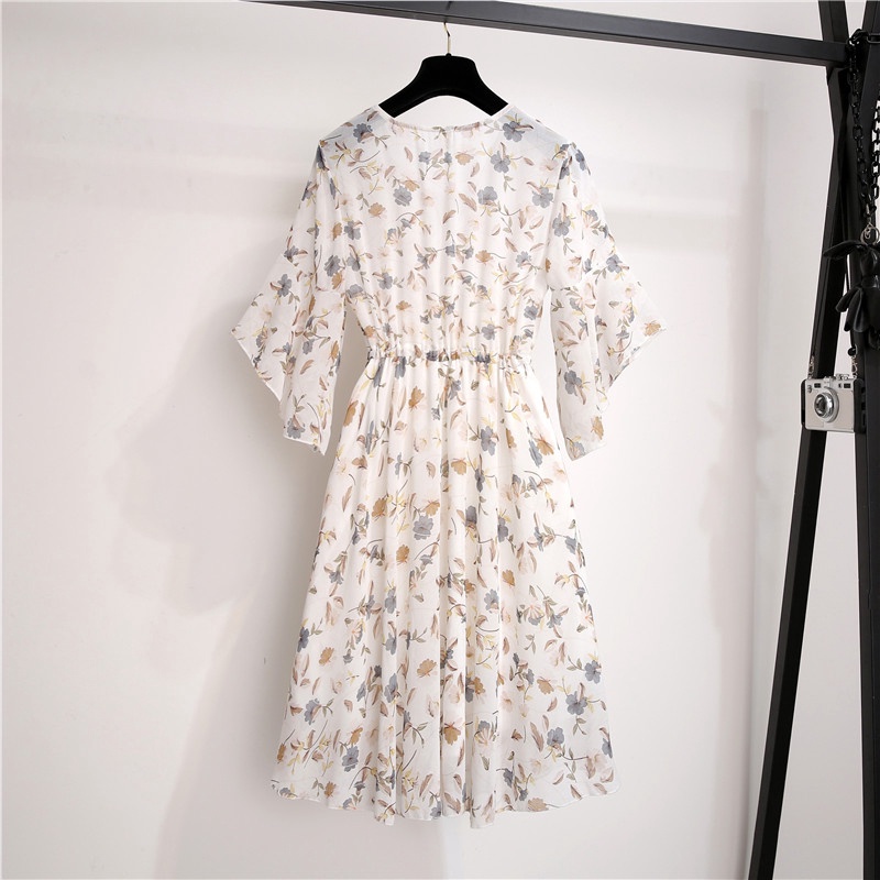 Đầm Chiffon Tay Ngắn Màu Xanh Mơ Thời Trang Mùa Hè Hàn Quốc Mới 2020 Cho Nữ | BigBuy360 - bigbuy360.vn