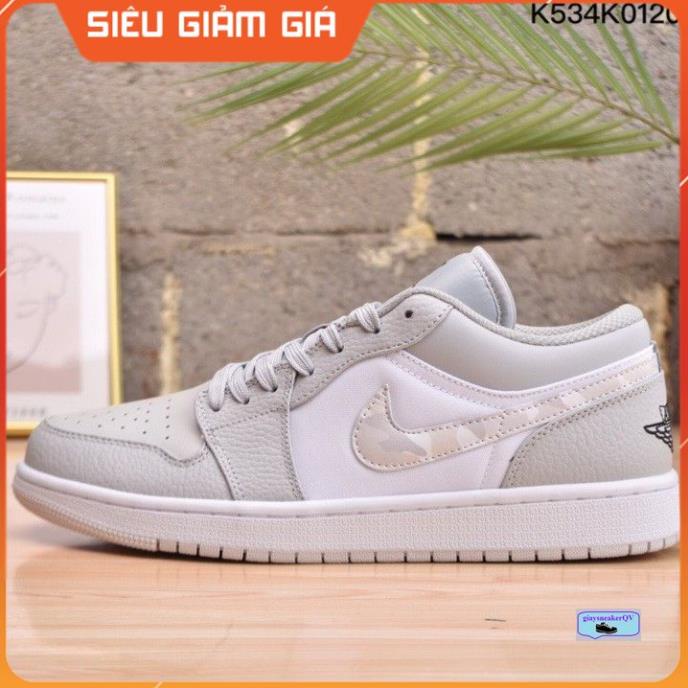 Giày thể thao Air Jordan 1 Low White Camo siêu đẹp, giá yêu thương dành cho học sinh, sinh viên