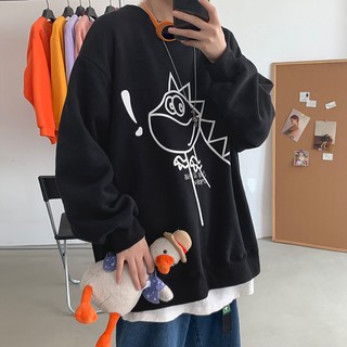 Áo hoodie nam nữ form rộng dài vải nỉ in hình cute chất đẹp hàng quảng châu BST áo thu đông unisex ullzang 2020 KL