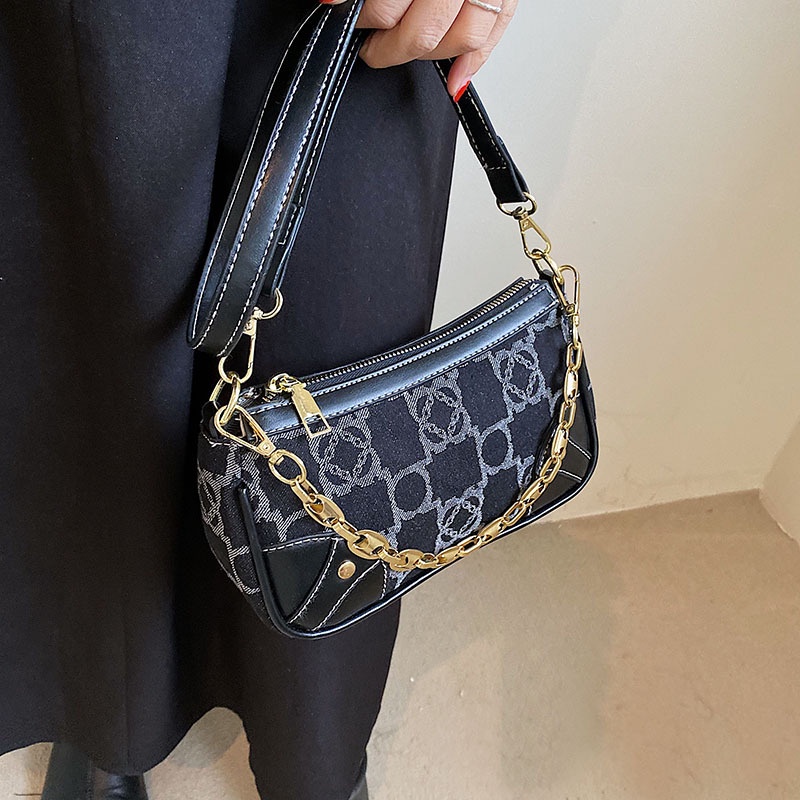 Túi Đeo Vai Dáng Vuông Nhỏ In Họa Tiết Thời Trang Trẻ Trung