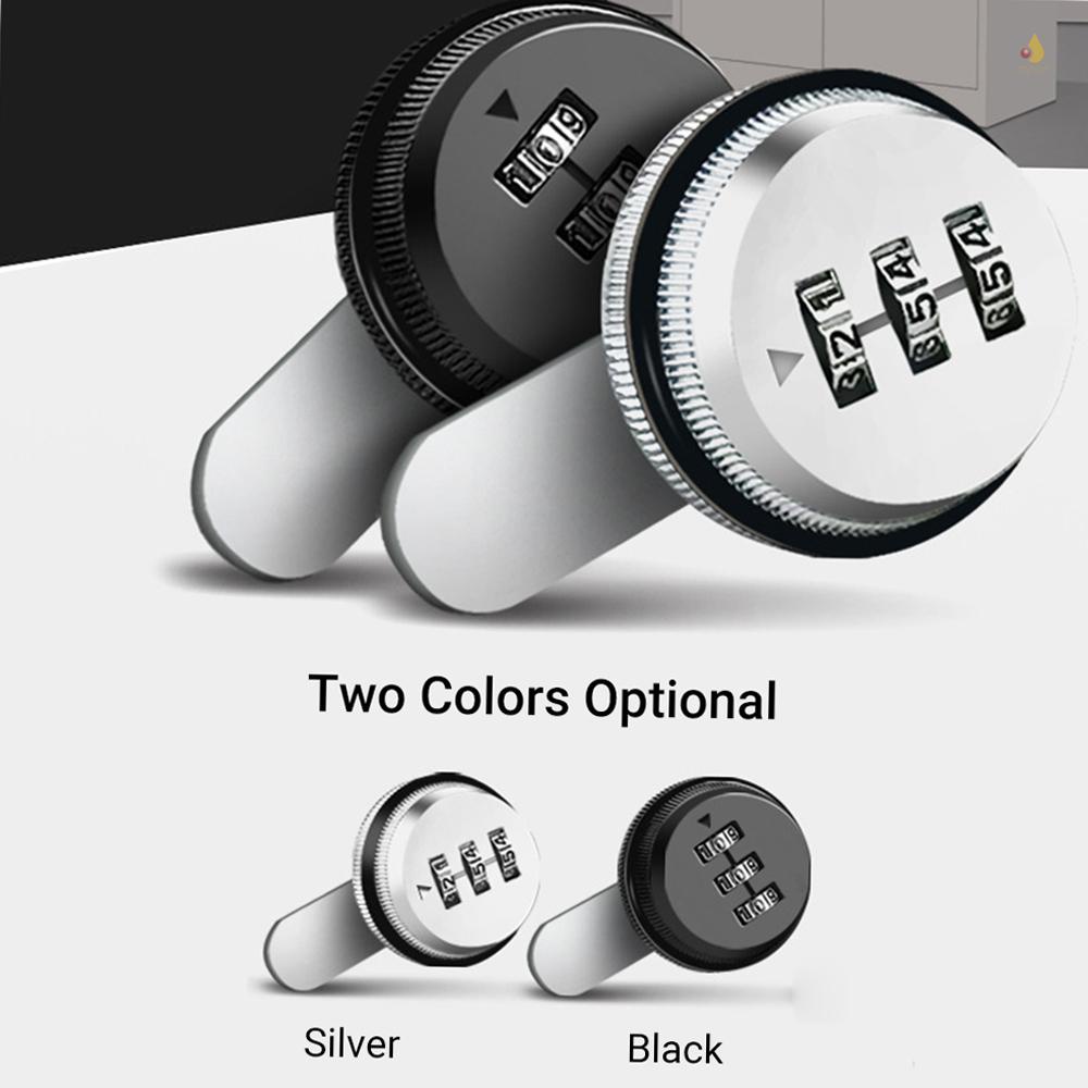 Ổ Khóa Mật Khẩu 3 Chữ Số XT20 Bằng Hợp Kim Kẽm An Toàn Cho Tủ Chén / Tủ Chén