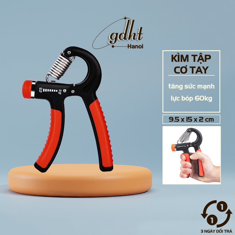 Kìm bóp tập cơ tay tăng sức mạnh và độ bền kiểu chữ A lực bóp 5-60kg tùy chỉnh (KTT60)